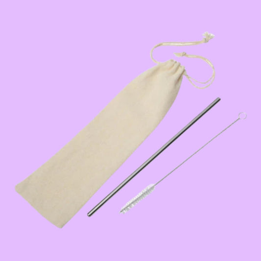 Metallic straw + cleaner